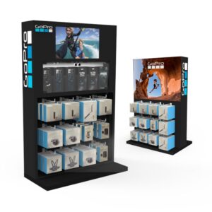 POP 3FT Display – Double Sided – Black (POPFREE3-001-B + POPFREE3-CK-B)