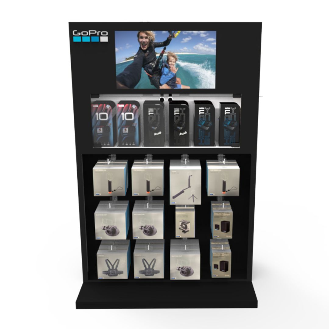 POP 3FT Display – Double Sided – Black (POPFREE3-001-B + POPFREE3-CK-B) - Image 2