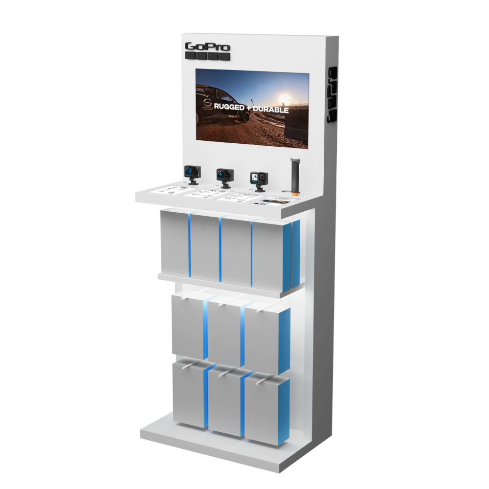 3C1A 2’ Freestanding Display without Doors – Single-sided (POPSTD2-APAC-002) - Image 2